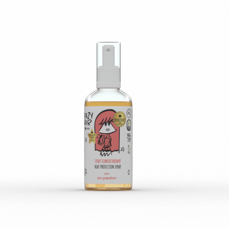 Crazy Hair Heat Protection Spray Pink Grapefruit 100ml