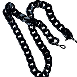 Sunglasses Acrylic Chain Black 