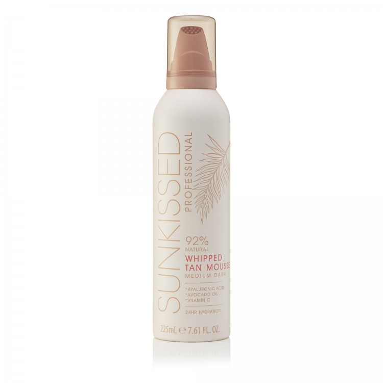 Sunkissed Whipped Self Tan Mousse Medium-Dark 95% Natural Formulation 200ml