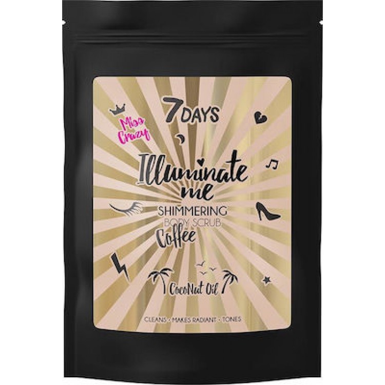 7DAYS MISS CRAZY Shimmering Coffee Body Scrub 200g