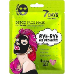7DAYS TOTAL BLACK Bye-Bye, Skin Problems Sheet Mask 25g