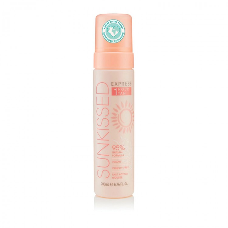 Sunkissed Express 1 Hour Tan Mousse 95% Natural Ingredients Light - Ultra Dark Αυτομαυριστικό 200ml