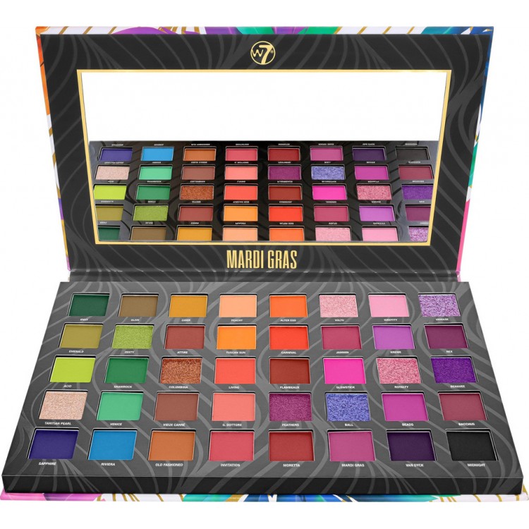 W7 Cosmetics Mardi Gras Pressed Pigment Palette