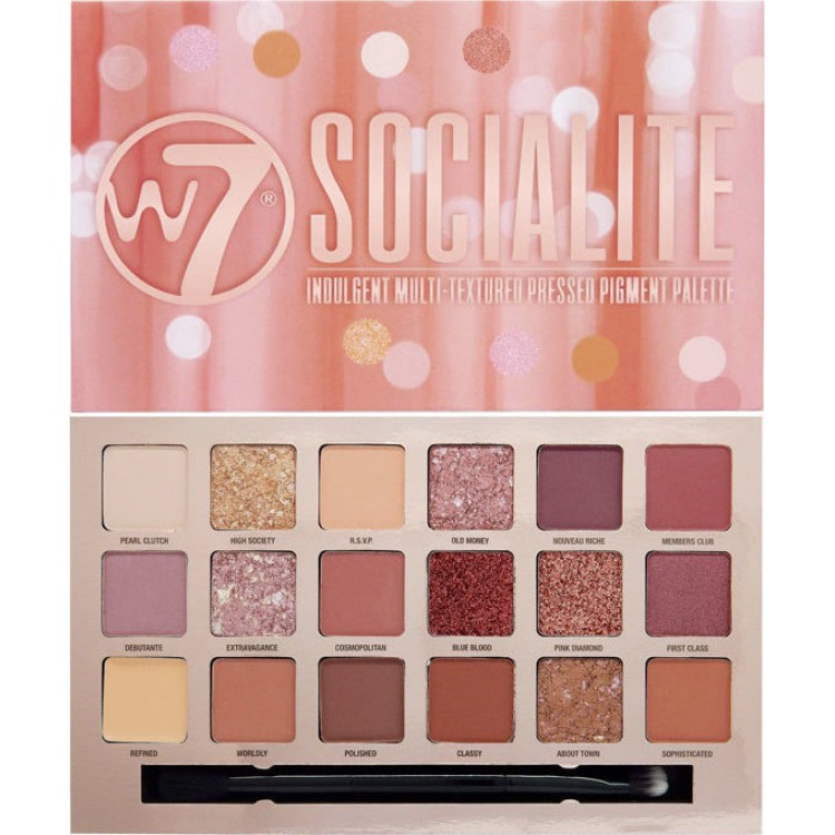 W7 Cosmetics Socialite Eyeshadow Palette 17gr